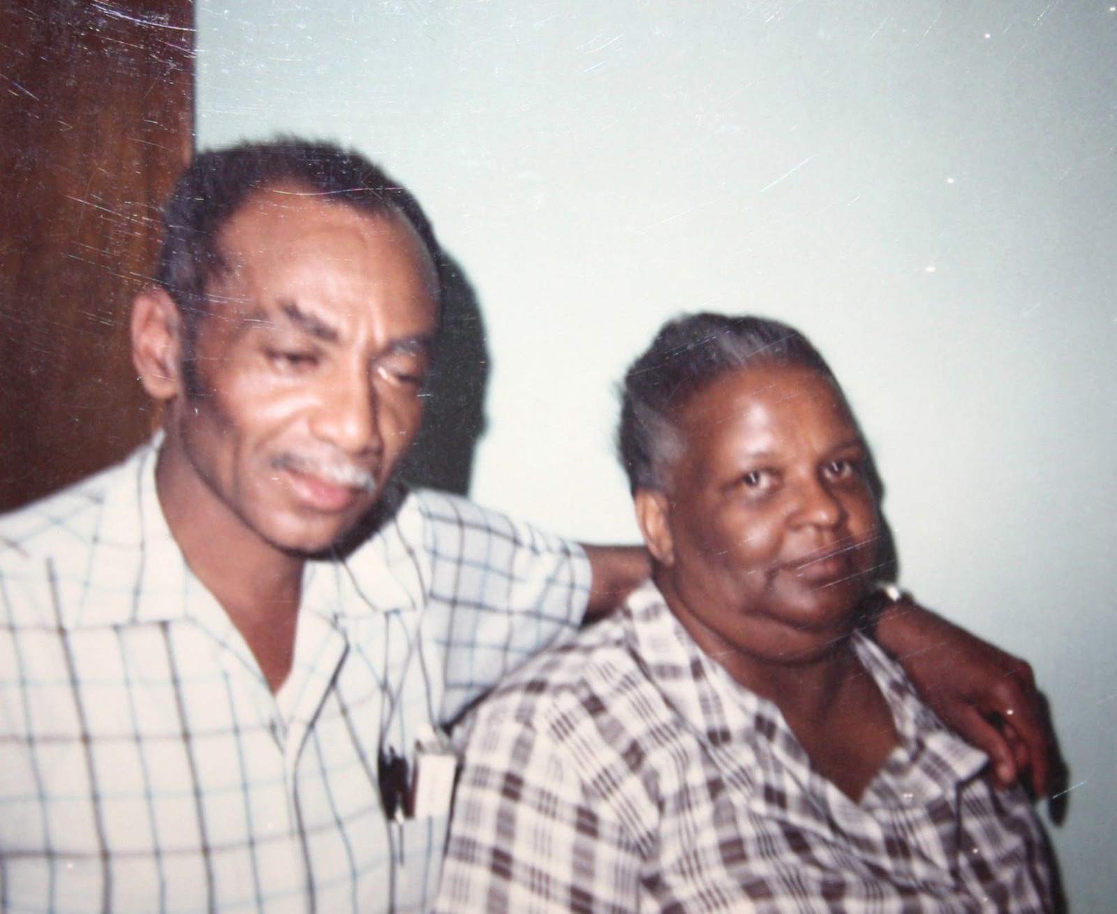 Two family elders smiling together